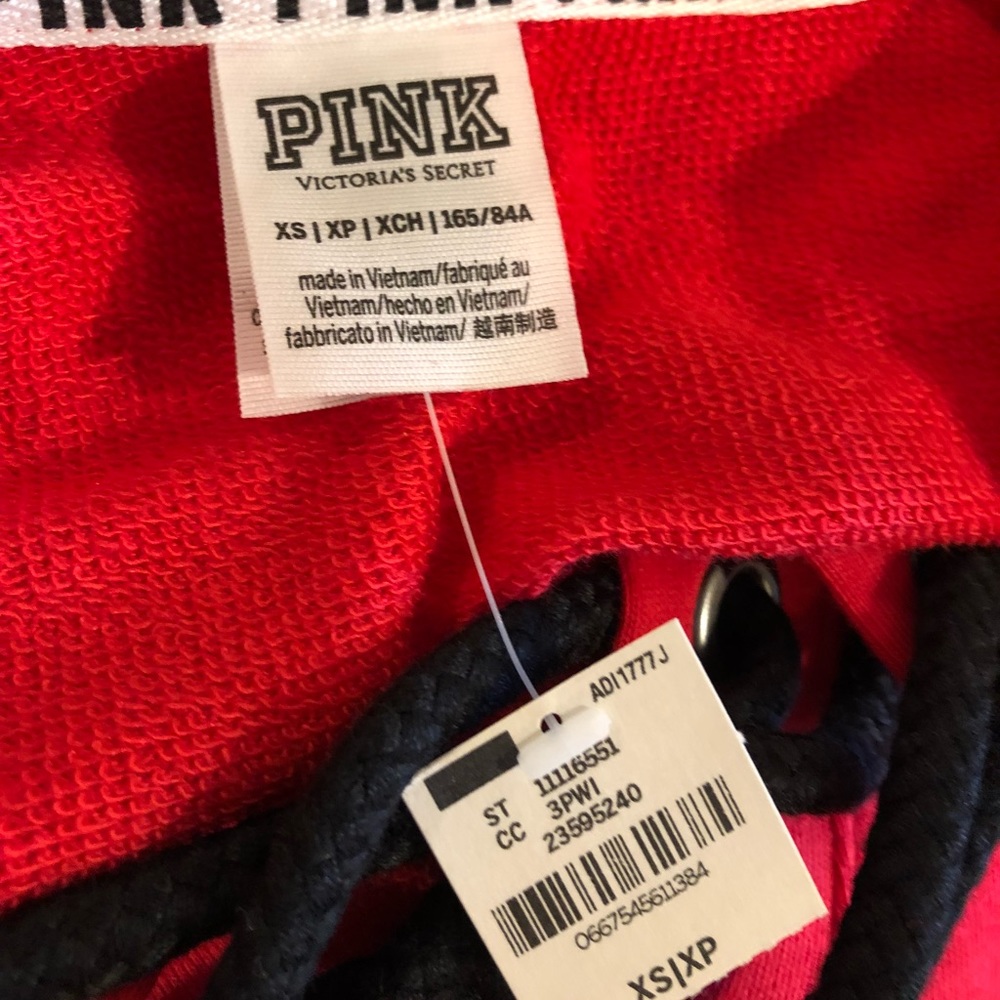 BNWT Pink Victoria’s Secret Lace Up Sweatshirt - Picture 3 of 6